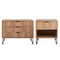 Manhattan Comfort 2-Piece DUMBO Standard 3-Drawer Dresser and DUMBO 1.0 Nightstand in Golden Brown 2-DB01-GB - alternate 2